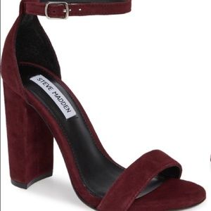 Brand New with Tag maroon suede Steve Madden Heels